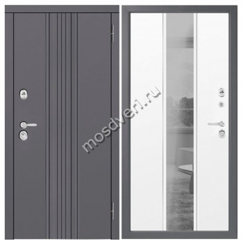 Серая входная дверь в квартиру SVDV-15 - купить от производителя Мосдвери Серая входная дверь в квартиру SVDV-15