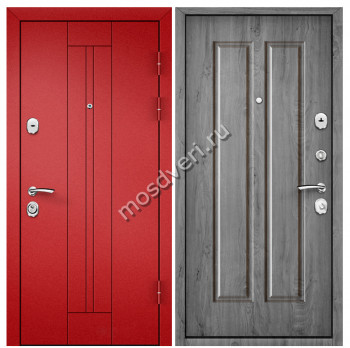 Красная входная дверь в квартиру KVD-15 - купить от производителя Мосдвери Красная входная дверь в квартиру KVD-15